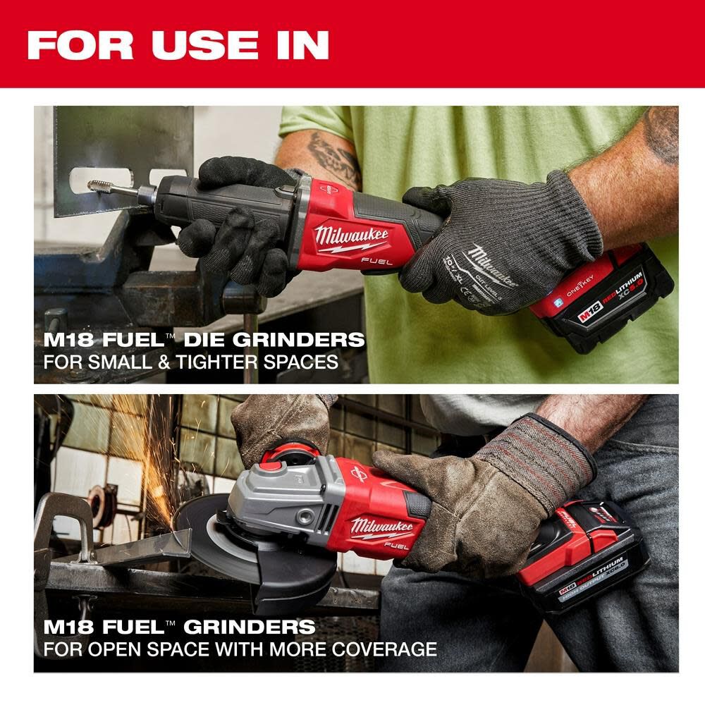 TSD-MILWAUKEE-USA M18 FUEL™ Variable Speed, Braking Die Grinder, Paddle Switch w/ ONE-KEY™(Bare Tool)