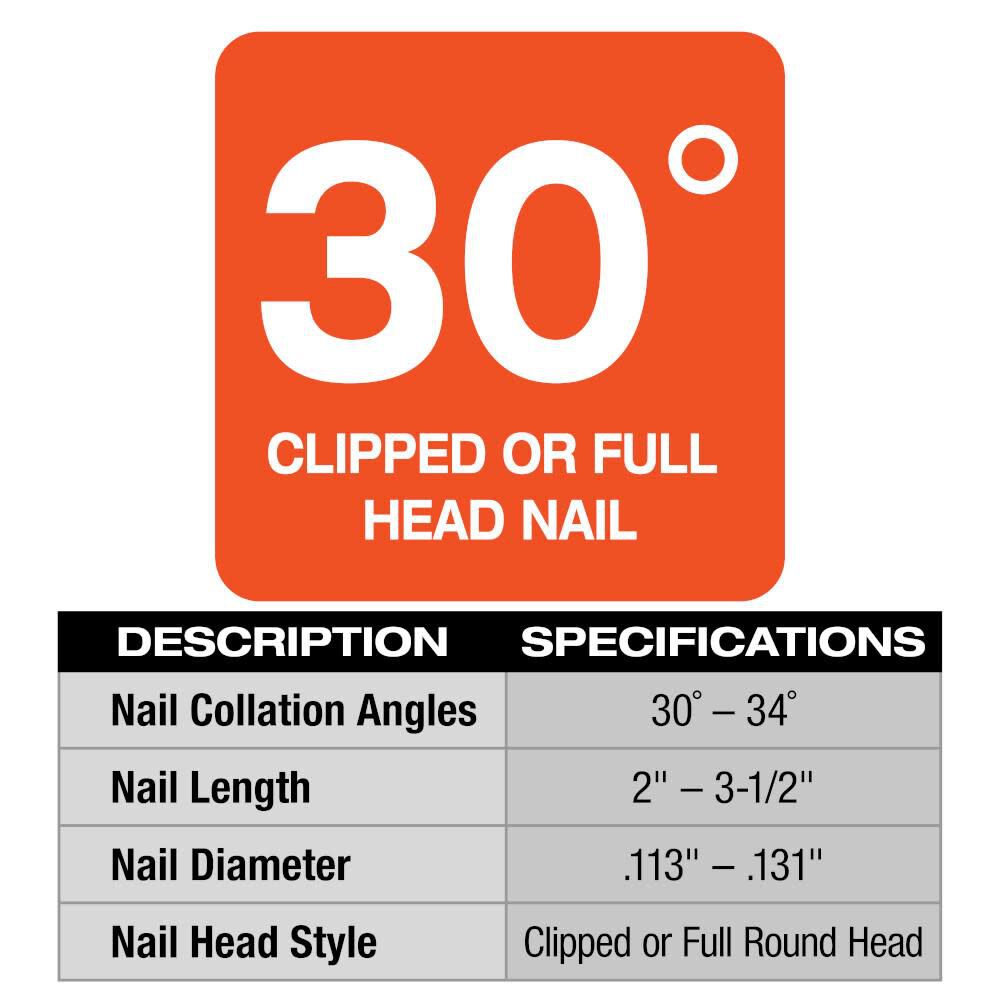 OTE-MILWAUKEE-USA M18 FUEL™ 30 Degree Framing Nailer (Bare tool)