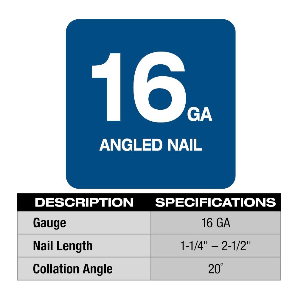 OTE-MILWAUKEE-USA M18 FUEL™ 16 Gauge Angled Finish Nailer (Bare tool)