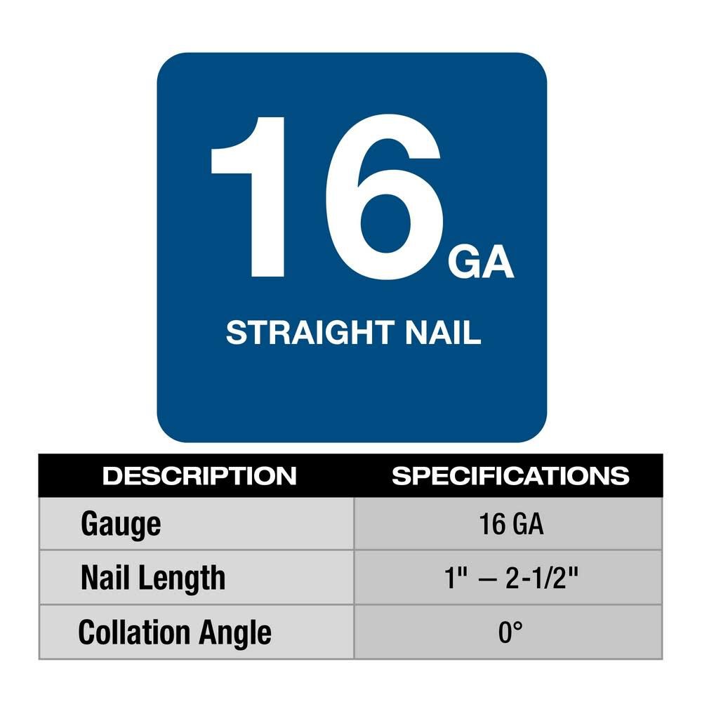 OTE-MILWAUKEE-USA M18 FUEL™ 16 Gauge Straight Finish Nailer (Bare tool)