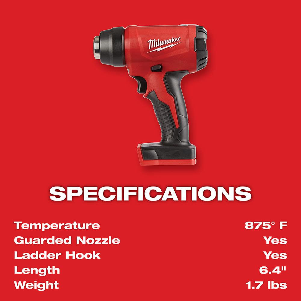 CPS-MILWAUKEE-USA M18™ Compact Heat Gun (Bare tool)