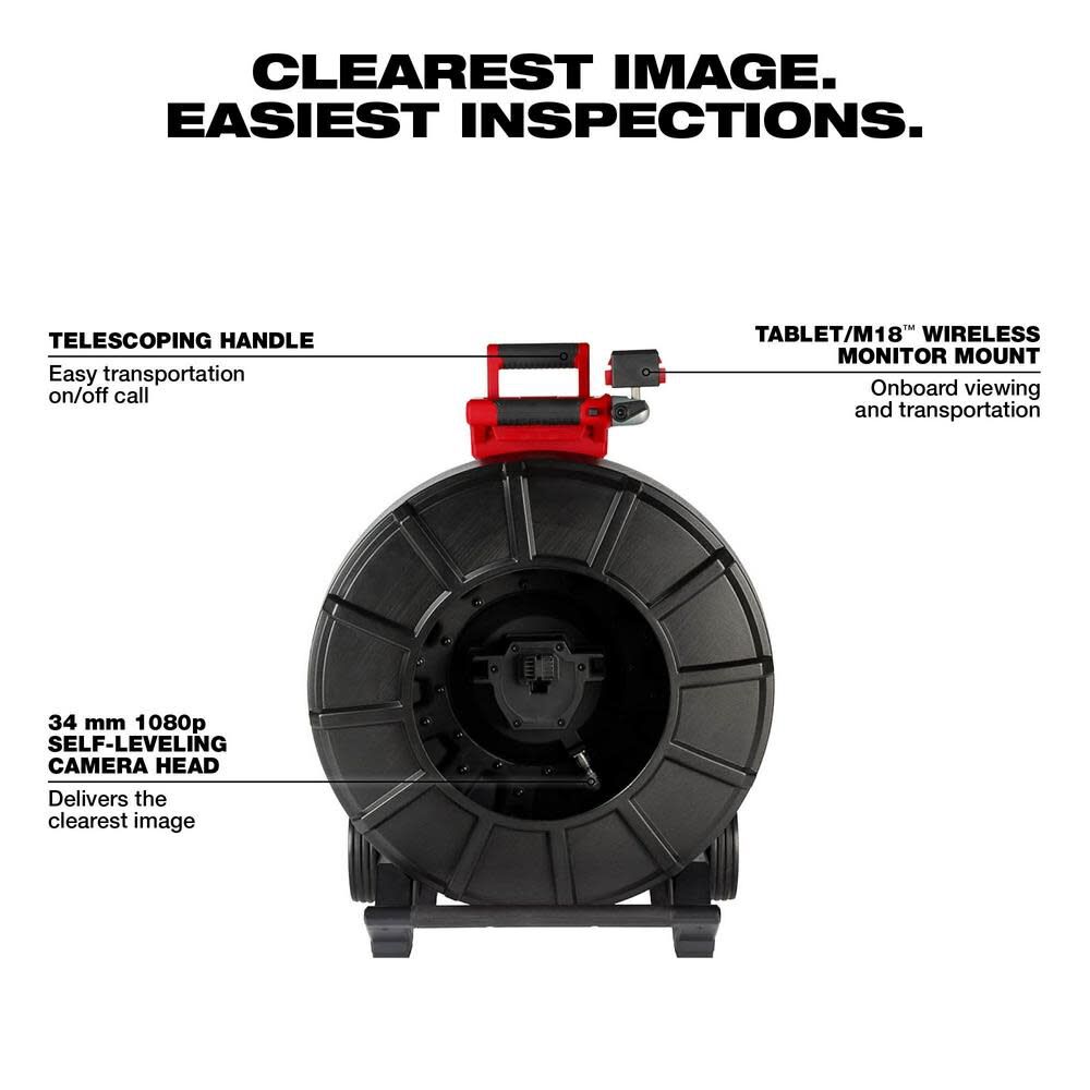 OTE-MILWAUKEE-USA M18™ Уян шугам хоолойн үзлэгийн дуран 10мм 61м 1080P (Дан багаж)