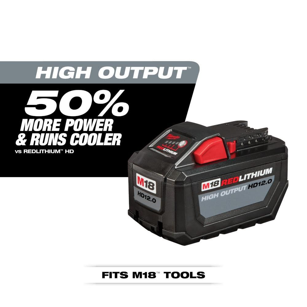OTE-MILWAUKEE-USA M18 REDLITHIUM™ HIGH OUTPUT™ HD12.0 Battery Pack