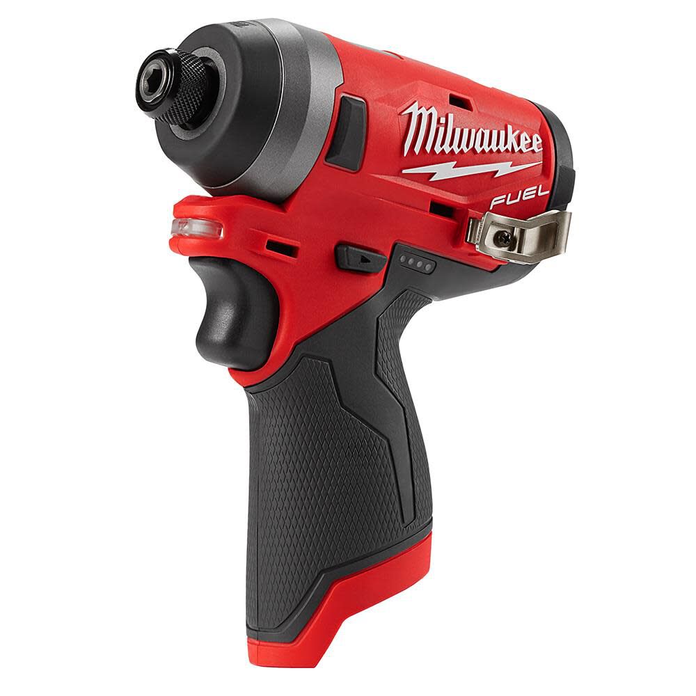 DRL-MILWAUKEE-USA M12 FUEL™ 1/4" Hex Impact Driver 6mm 146Nm 3,300rpm (Bare tool)