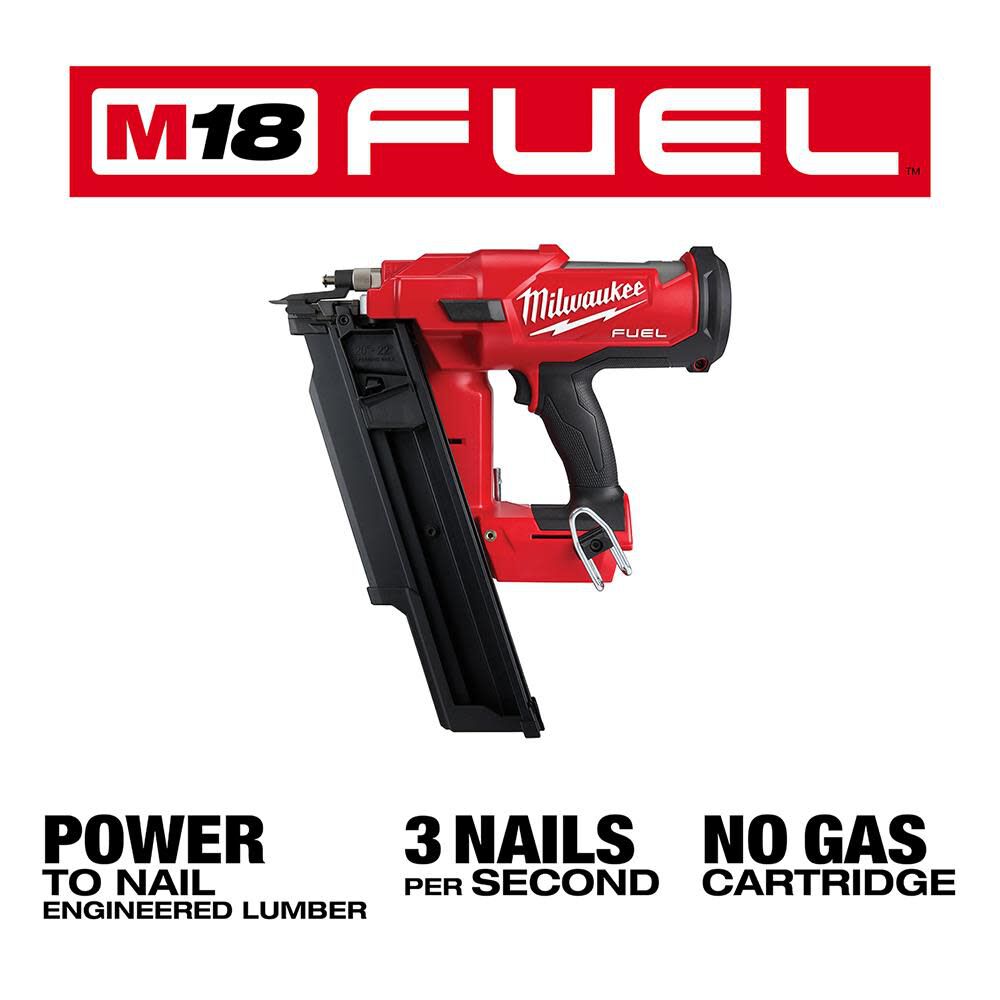 OTE-MILWAUKEE-USA M18 FUEL™ 21 Degree Framing Nailer (Bare tool)