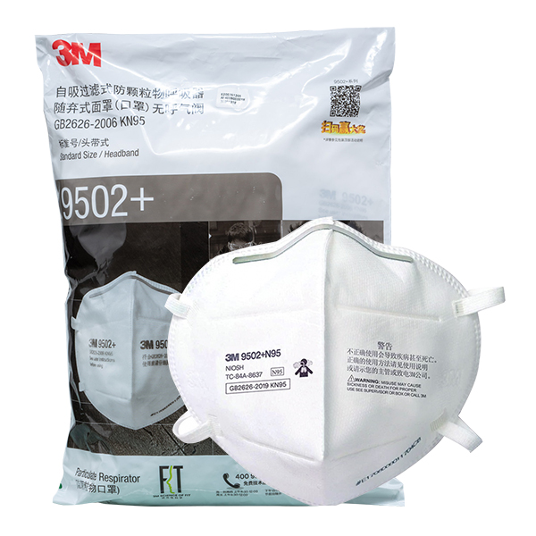 FSD-3M-USA 3M™ 9502+ KN95 Particulate Respirator Face Mask FFP1 (Standard: NIOSH-42CFR84)