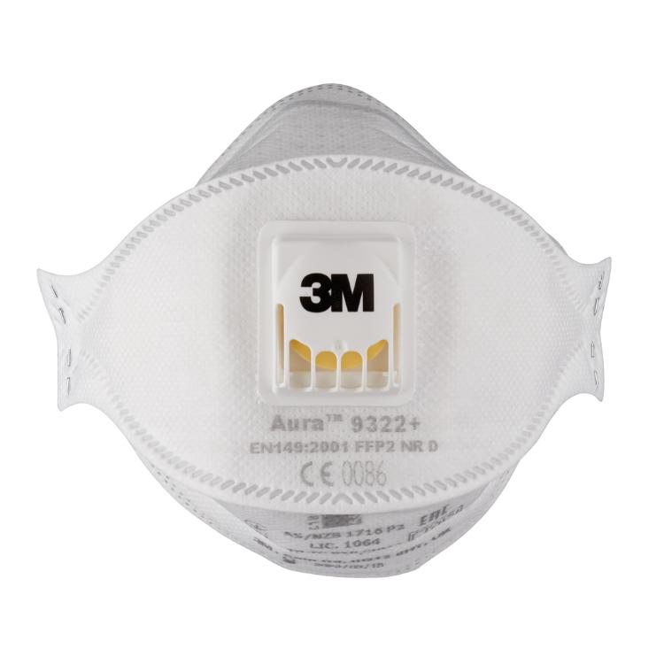 FSD-3M-USA 3M™ Aura™ Insulation and Hardwood Respirator 9332+, FFP3, valved