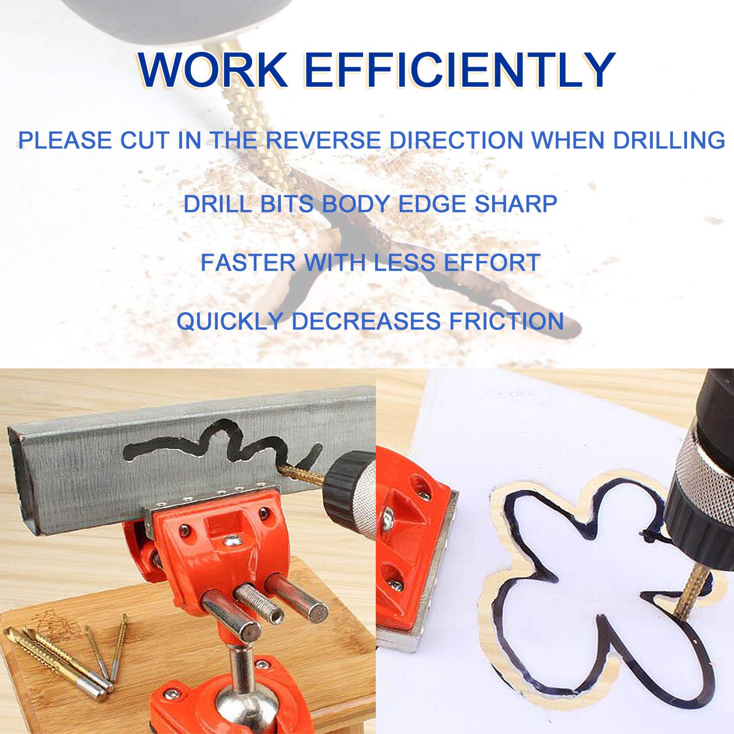 OTE-HUAYIWEY-CN Хөрөөт титан өрөм 8мм (Төмөр, мод)