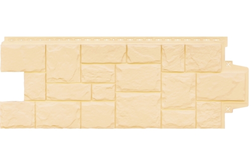 GRF-X00-RU Хуванцар фасад Крупный камень Бежевый (1102,5*417,4~ 982*383) 0.376м2