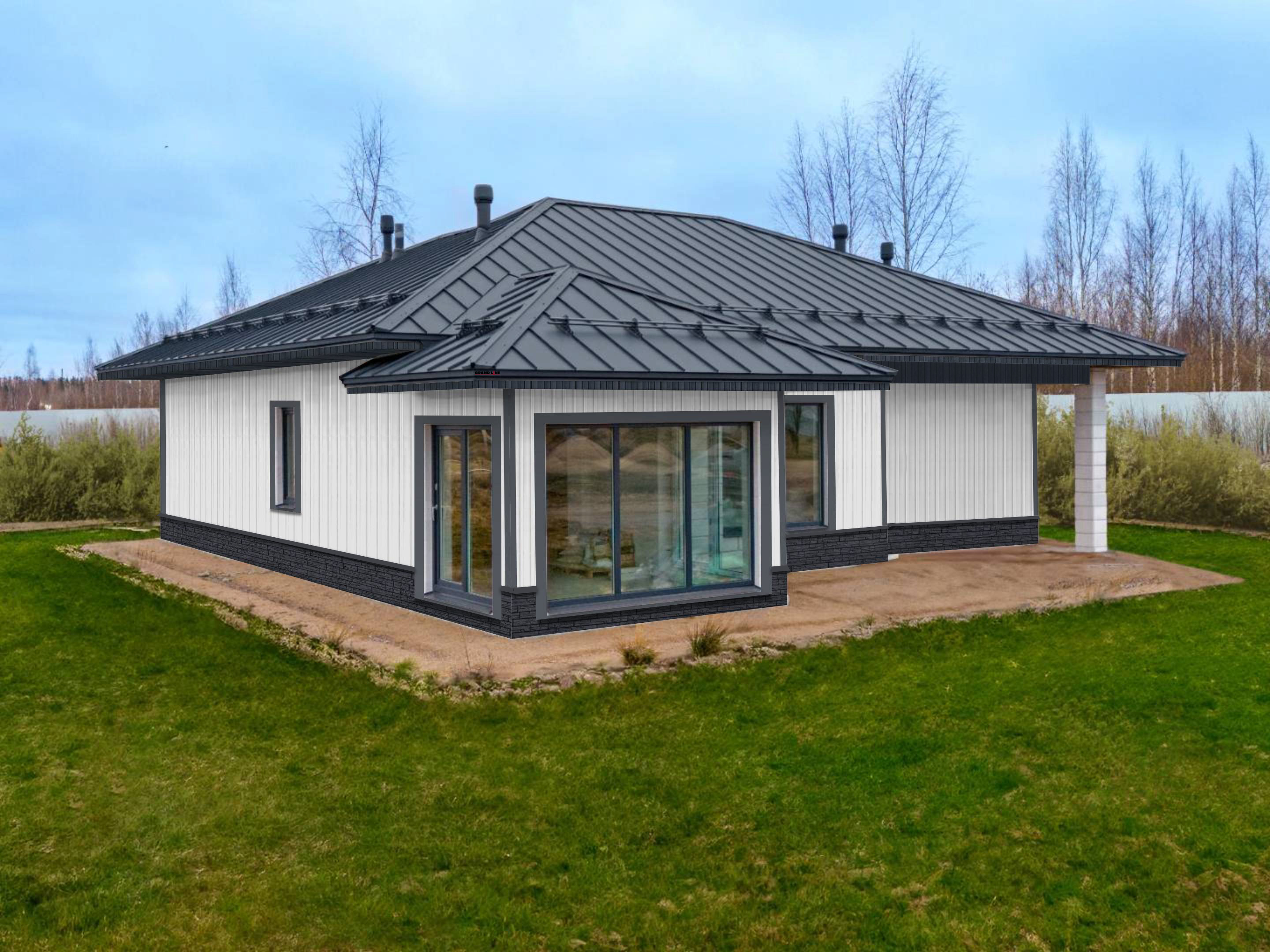 VINYL-Standart белый-RU Хуванцар сайдинг Вертикальный (160x3000x1.0мм)