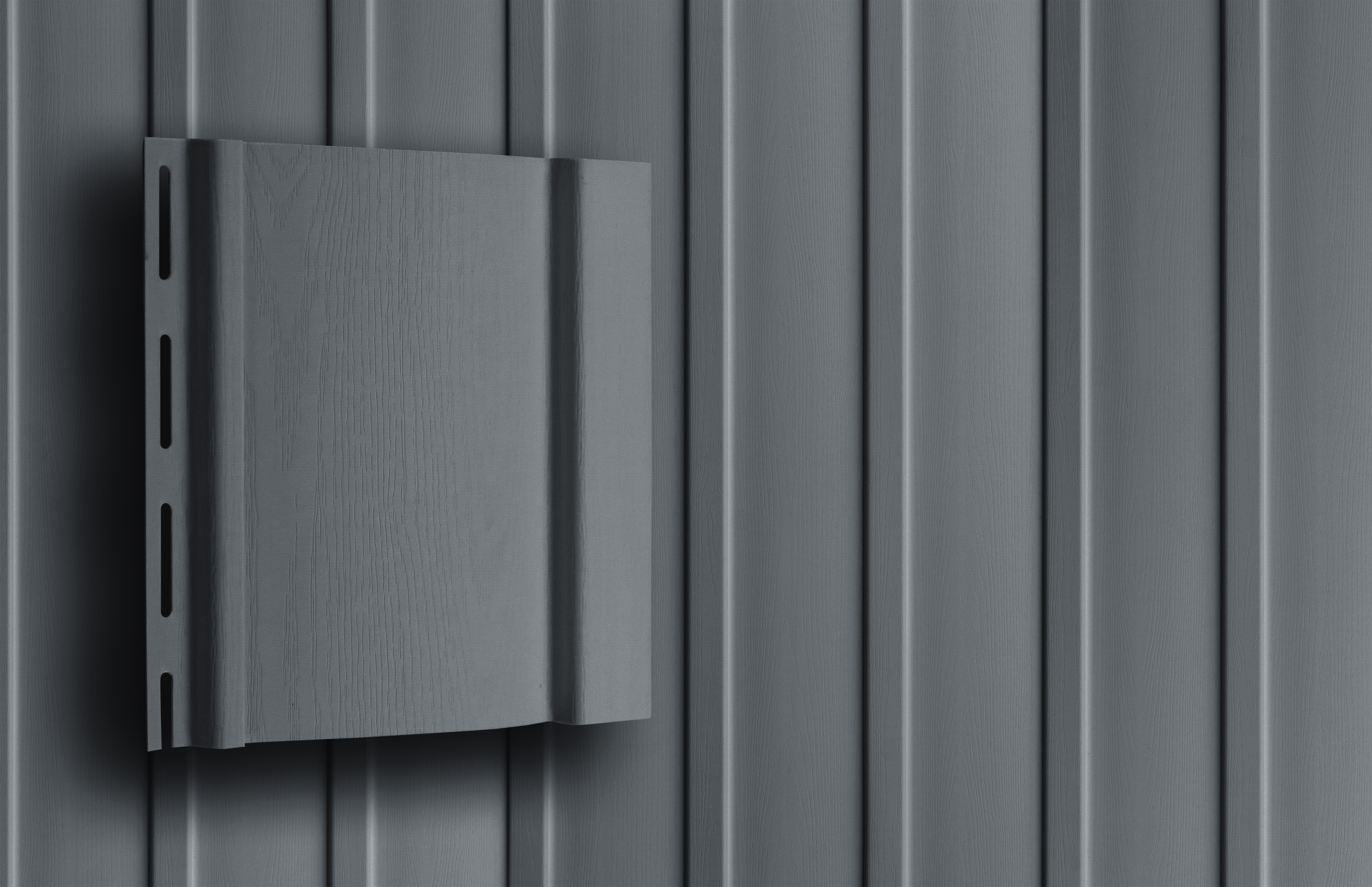 VINYL-Acryl графит-RU Хуванцар сайдинг Вертикальный (160x3000x1.0мм)