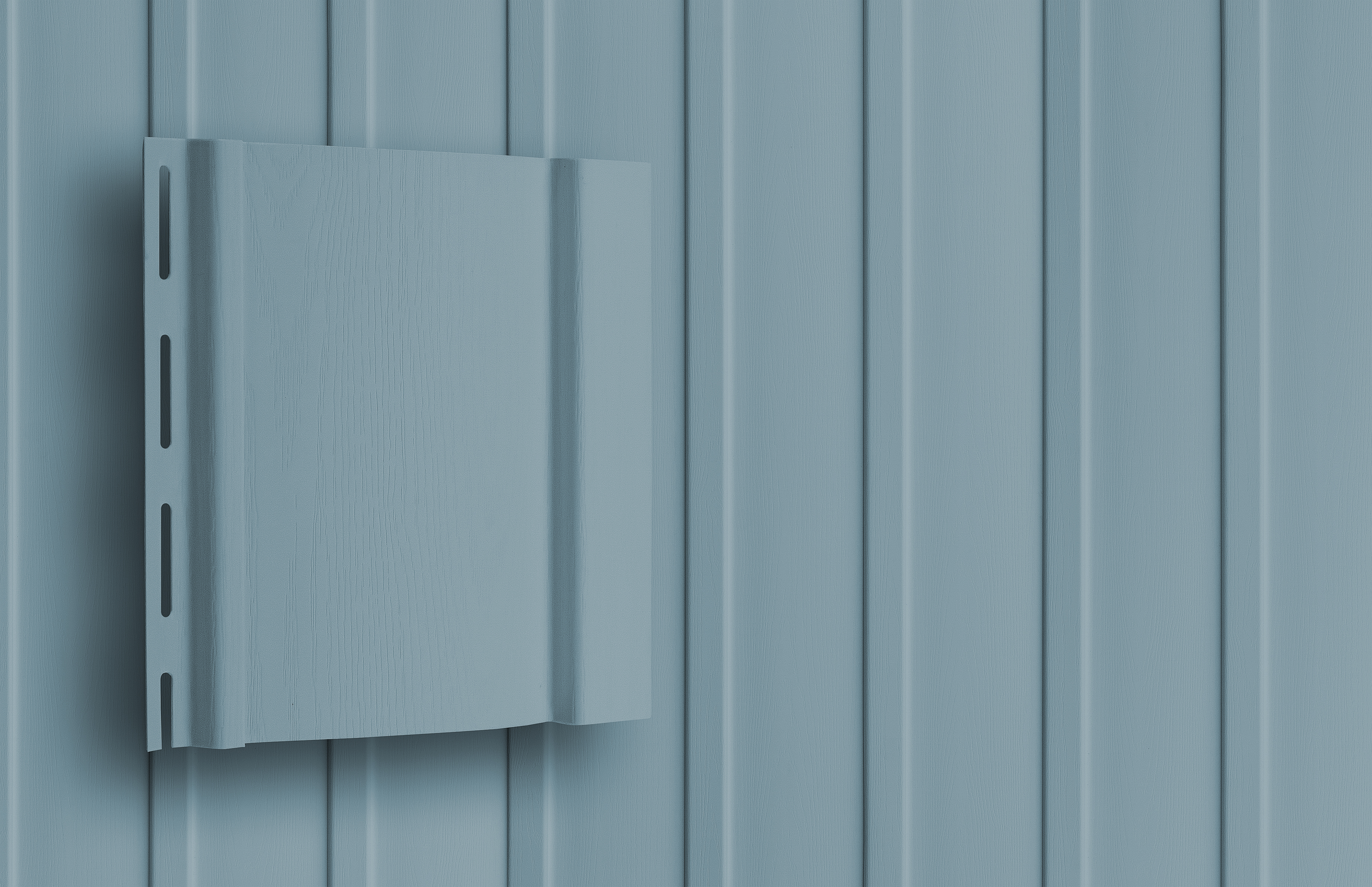 VINYL-Color Plus голубой-RU Хуванцар сайдинг Вертикальный (160x3000x1.0мм)