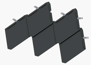 FSR-M-STEEL-KR Diamond Shape загварын фасад, дээвэрийн бэлдэц (305x305x0.50мм) 0.09м2