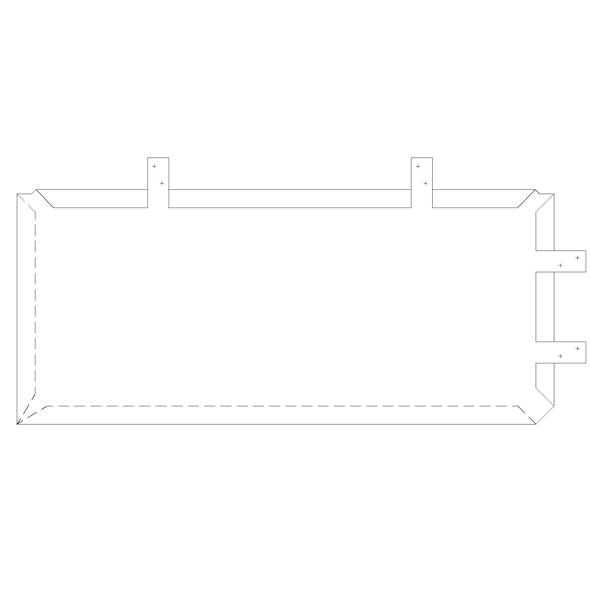 FSR-M-STEEL-KR Rectangular Shape загварын фасад, дээвэрийн бэлдэц (280x600x0.50мм) 0.168м2